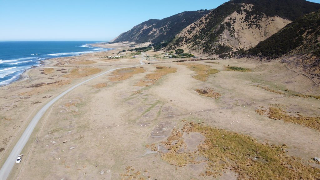 Raised beach ridges at Tora