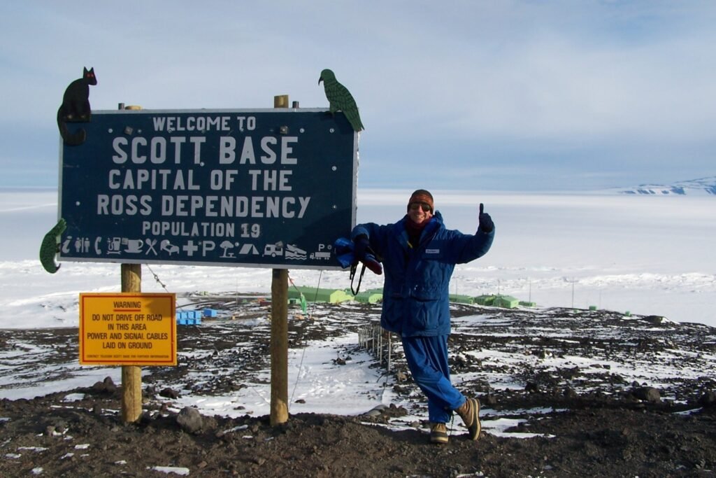 Sign outside Scott Base