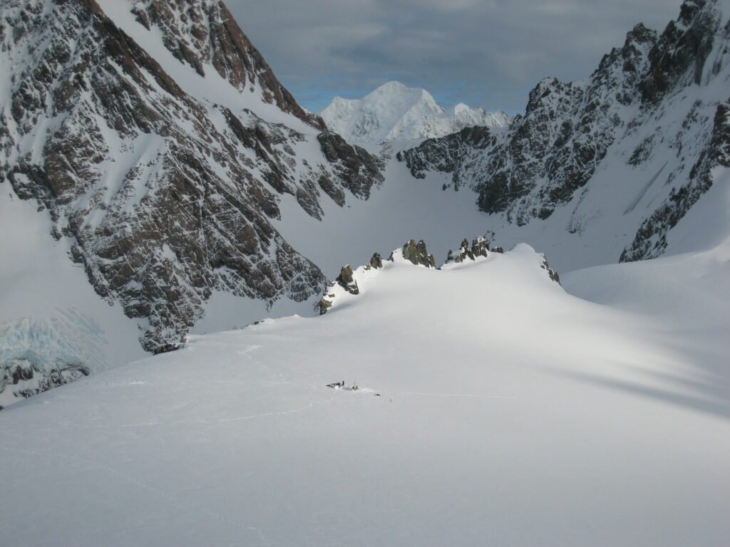 Ice core drilling on Baker Glacier